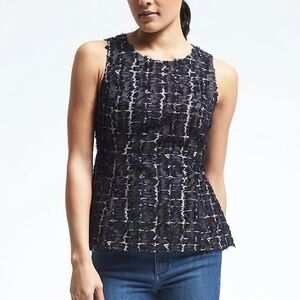 Banana Republic Heritage Peplum Top - Sz 12 - Like New!
